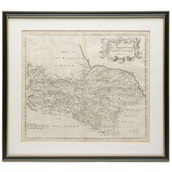 Robert Morden (British c.1650-1703): 'The North Riding of Yorkshire', 17th/18th century engraved map 38cm x 44cm; Sidney Hall (British 1788-1831): 'Yorkshire North Riding', 18th/19th century miniature county map with hand-colouring 7.5cm x 13cm; Thomas Dugdale (British fl.1838-1843): 'Yorkshire Parts of the East & West Riding', 19th century engraved map 18cm x 24cm (3)