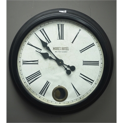  Circular qaurtz wall clock, 'India Street Glasgow', W60cm  