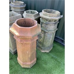 Ten Victorian terracotta chimney pots, various sizes - THIS LOT IS TO BE COLLECTED BY APPOINTMENT FROM DUGGLEBY STORAGE, GREAT HILL, EASTFIELD, SCARBOROUGH, YO11 3TX