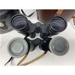 Six cased pairs of Pentax binoculars, comprising 10x50 Field, no. 604, Asahi 7x50, Asahi 10x50, Asahi 8x40, Asahi 16x50,  Asahi 10x50 No. 62611