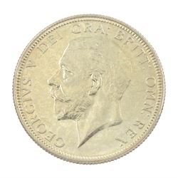 King George V 1927 proof coin set, comprising threepence, sixpence, one shilling, florin, halfcrown and 'wreath' crown, cased