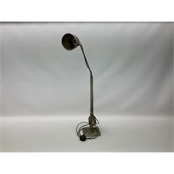 Anglepoise table lamp with grey finish, H84cm fully extended