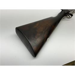 Charles Boswell 12-bore side-by-side double barrel box-lock non-ejector sporting gun, with 71.5cm sleeved barrels, thumb safety, walnut stock with chequered grip and fore-end, serial no.12720, L112.5cm overall SHOTGUN CERTIFICATE REQUIRED