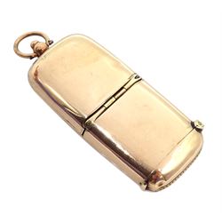 Edwardian 9ct rose gold combination vest