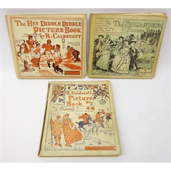  Three Randolph Caldecott Picture Books Hey Diddle Diddle, No.2 and The Panjandrum pub. Frederick Warne & Co. (3)  