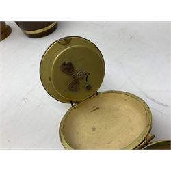 Silver 1969 Cunard RMS Queen Elizabeth maiden voyage commemorative medallion, in original Slade, Hampton & Son case with certificate, two Stratton R.M.S Queen Elizabeth mirror compacts, Stratton R.M.S Queen Mary compact, mid 20th century P&O Canberra Round World Voyage miniature globe, S.S Oriana ash tray modelled as a barrel, Norah Wellings sailor doll, and other maritime and shipping memorabilia 