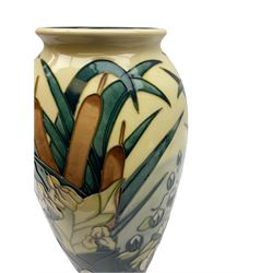 Moorcroft vase of shouldered ovoid form decorated in the 'Lamia' pattern by Rachel Bishop, impressed blue mark c1995, H25cm