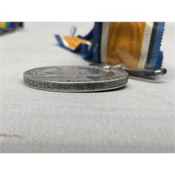 WW1 group of three medals comprising British War Medal and Victory Medal awarded to L-17280 Sjt. S. Riley R.A.; and Special Constabulary Medal to Sydney Riley; all with ribbons (3)