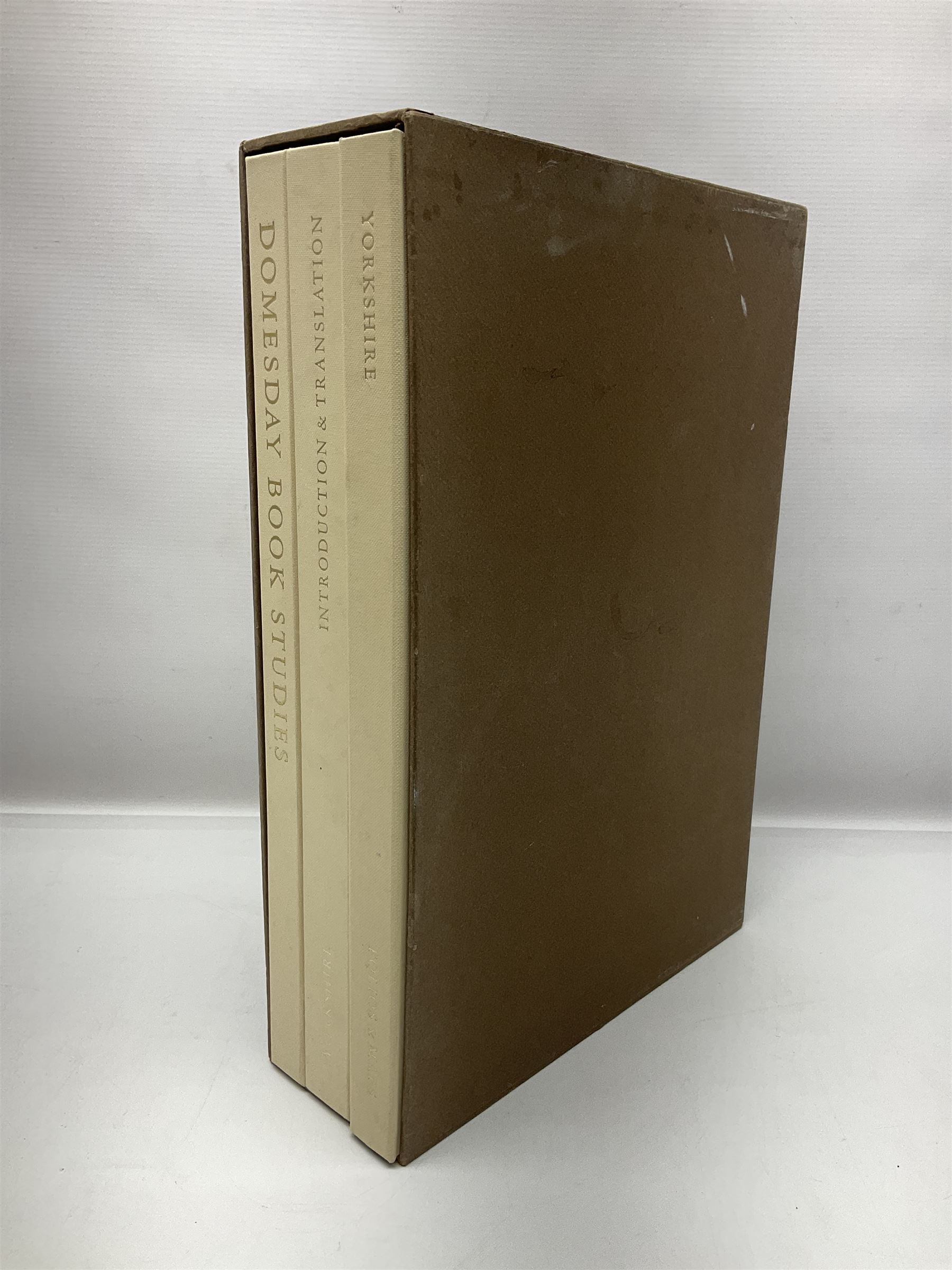 Domesday Books Yorkshire Edition, comprising three volumes; Introduction and Translation, Folios and Maps, and Domesday Book Studies, published by Alecto Historical Editions, London 1987