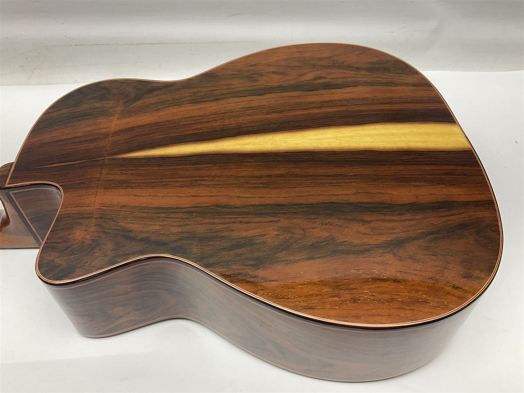 Spanish Gitano Manuel Rodriguez Maccaferri guitar, model no.EMC1; bears label; L98cm; in lightweight carrying case