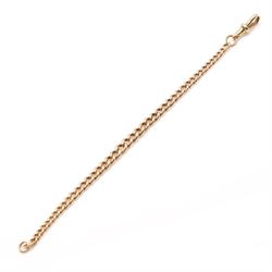 Early 20th century 9ct gold graduating curb link bracelet, with lobster clasp, links stamped 9 375