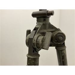 German machine gun stand of adjustable tripod form, marked 'NHW 7/63 12 -135 - 6089'