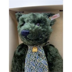 Steiff limited edition Harrods Centenary Bear No.1127/2000, with musical movement playing 'Anniversary Waltz' H17