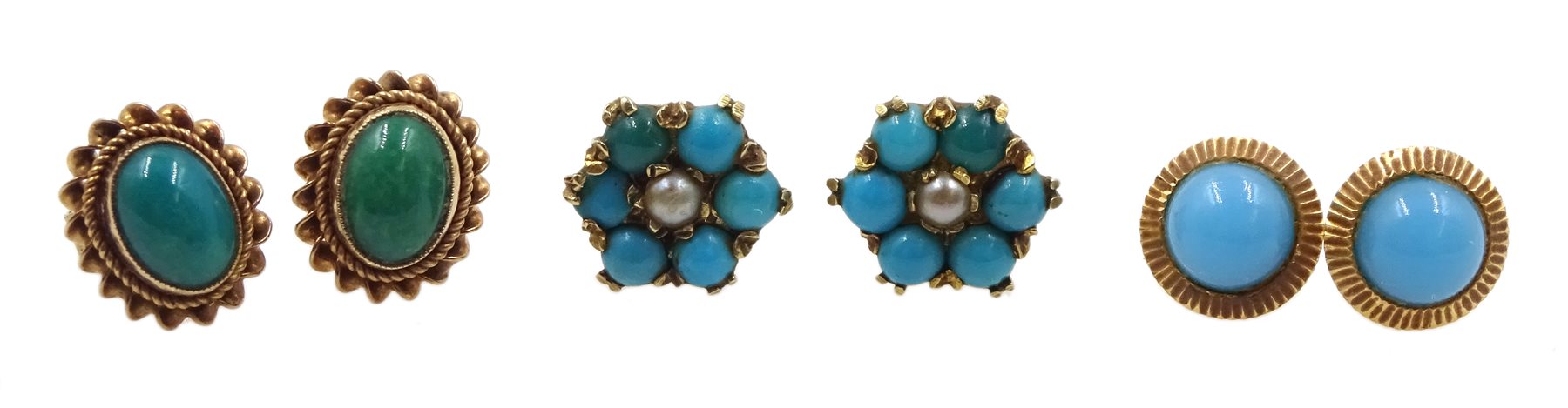 Seven 9ct gold charms including a soda siphon, baby in a basket, harp, Indian shoe and a book, hallmarked or tested