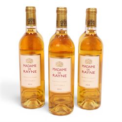 Madame de Rayne 2013 Sauternes, 750ml, 13.5% vol, six bottles