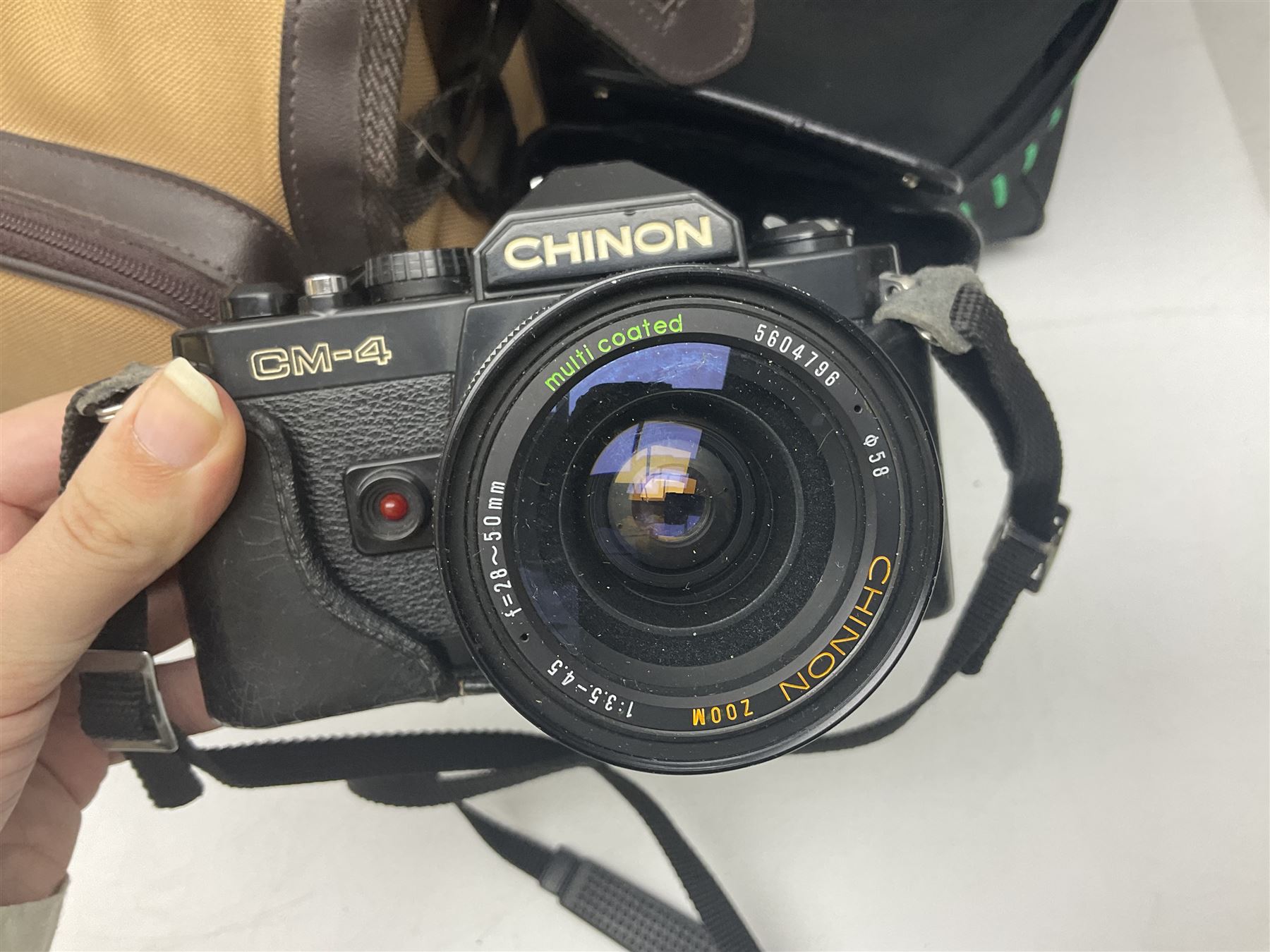 Nikon Coolpix 8700 camera, Sony video camera and Chinon CM-4 camera, with various accessories etc