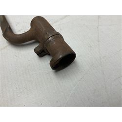 Five 19th century bayonets in relic condition without scabbards comprising British Pattern 1876 socket bayonet with Indian markings; French Model 1874 epee bayonet; and three French Model 1866 sabre bayonets (5)