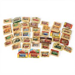 Collection of Lledo bus models, all boxed
