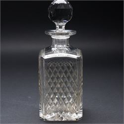 Collection of Stuart 'Ludlow' and 'Carlingford' pattern table glass including claret and hock glasses, tumblers, sherry glasses, etc together with a hobnail cut decanter etc