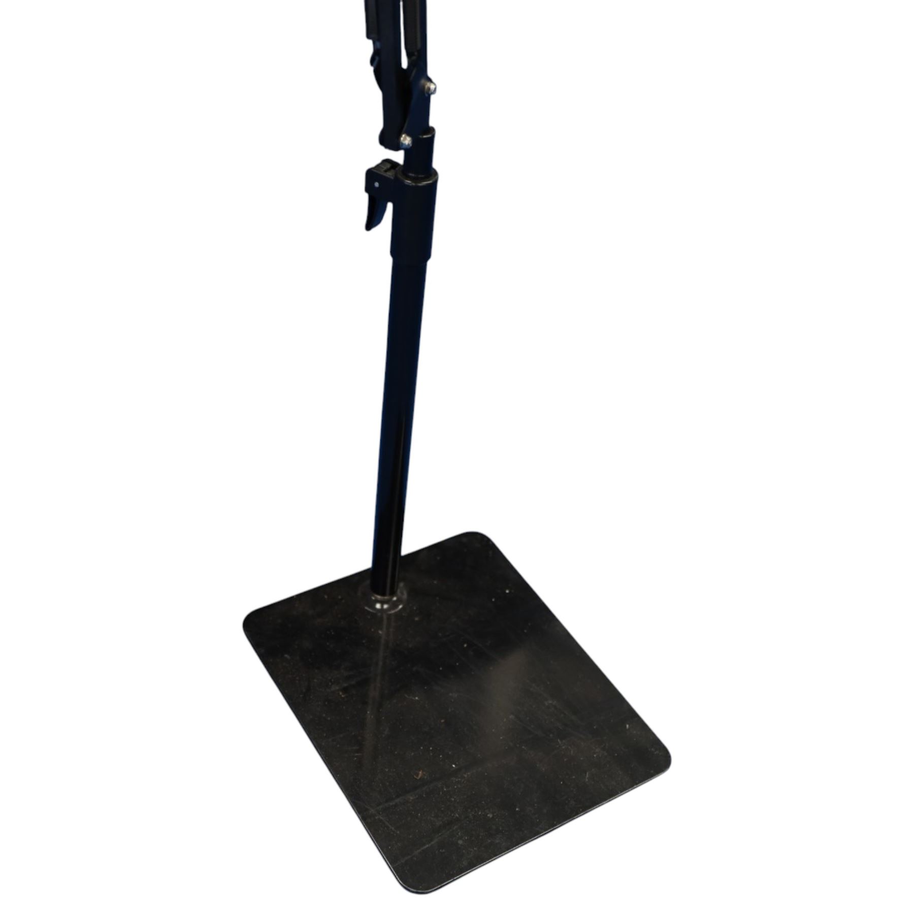Tablet floor stand, articulated spring base