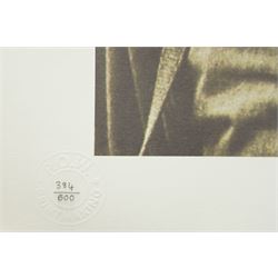 Gee Vaucher (British 1945-): Soldier with a 'Smile', limited edition lithograph in colours numbered 384/600 with POW blindstamp 36cm x 35cm (unframed)