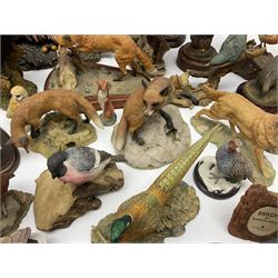 British wildlife, dogs and other animal figures, to include examples by Border Fine Arts, Teviotdale and David Hughes, etc