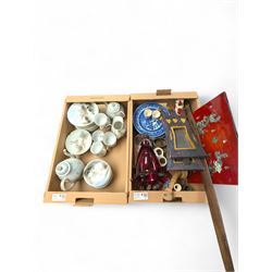 Japanese eggshell tea set and a collection of other ceramics and collectables, including m...