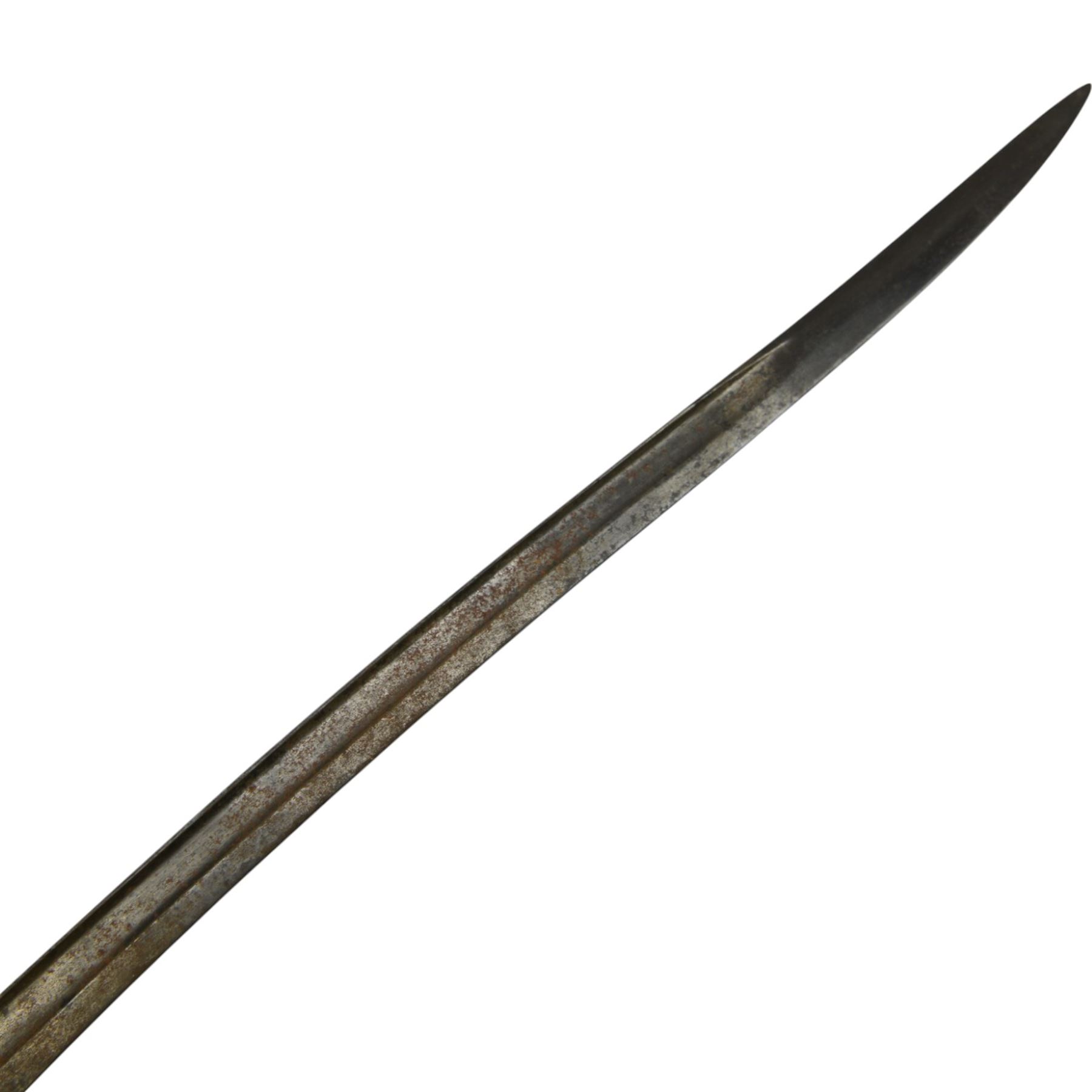 WWII Martini Henry bayonet, with 57cm blade, in steel mounted leather scabbard, together with another WWII bayonet