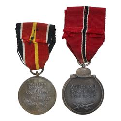 WWII Spanish Blue Legion Eastern front medal, with inscription 