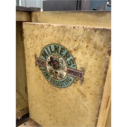 Victorian cast iron safe by Millers of London & Liverpool, with Millers 212 patent brass plate, no keys - THIS LOT IS TO BE COLLECTED BY APPOINTMENT FROM DUGGLEBY STORAGE, GREAT HILL, EASTFIELD, SCARBOROUGH, YO11 3TX