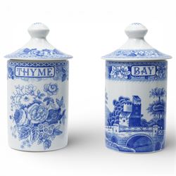 Set of six contemporary Spode 'The Spode Blue Room Collection' Spice Pots, boxed