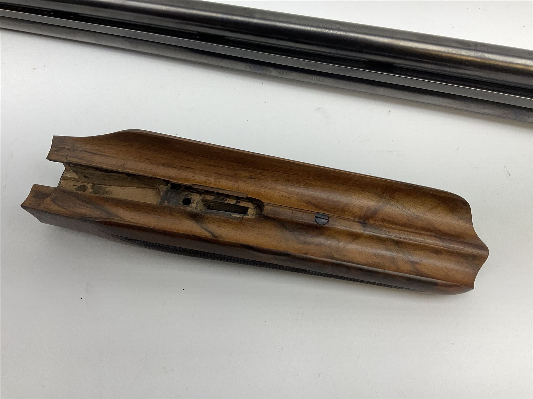 Very fine Westley Richards 12-bore side-by-side double barrel boxlock ejector live pigeon sporting gun, c1910, very heavy and thick 76.5cm blued tightly choked barrels with 2.5