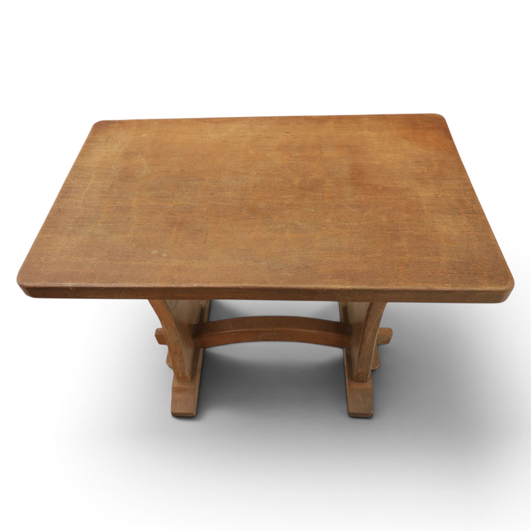Oakleafman - adzed oak occasional table, from the workshop of David Langstaff, Easingwold