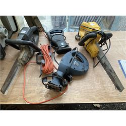 Set of four electric reciprocating saws with maintenance kit, DeWalt DW390, Black and Decker BD380 and Nutool - THIS LOT IS TO BE COLLECTED BY APPOINTMENT FROM DUGGLEBY STORAGE, GREAT HILL, EASTFIELD, SCARBOROUGH, YO11 3TX