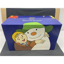 Coalport Characters The Snowman; The Snowman's Party, modeled as the party scene from the snowman, limited edition 316 of 500, with certificate and original box, H16cm L47cm   