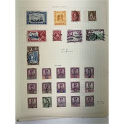 Great British and World stamps, including Queen Victoria one penny lilac mint block of fifteen, various King George V mint blocks, Edward VIII mint marginal blocks, Antigua, Barbados, Belgium, Greece, Germany etc, various stamps commemorating the Coronation of King George VI etc, housed in a Harris London 'Coronation album' and on album pages