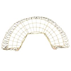 Cream wirework 3’ single bed canopy