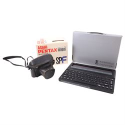 Sinclair Z88 Computer and Pentax Spotmatic F camera, both boxed
