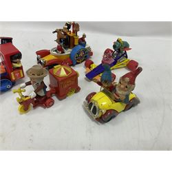 Corgi/Dinky - twelve unboxed and playworn TV/Film related die-cast models including Popeye Paddle Wagon; Dick Dastardly; Magic Roundabout; Muppets; Basil Brush; and Noddy (12)