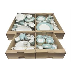  Large collection of Royal Doulton Melrose dinner wares and similar, in four boxes  