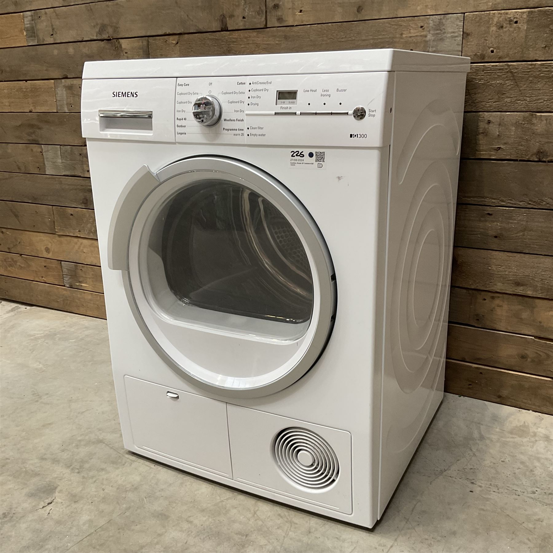 Siemens iq300 tumble dryer 