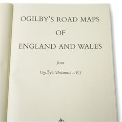 John Ogilby (British 1600-1676): 'Ogilby’s Road Maps of England and Wales 1675', modern facsimile edition of Britannia pub. by Osprey Publications Ltd., Reading, 1971, printed in the Netherlands by Miedema & Co., large folio red cloth gilt containing full reproductions of Ogilby’s strip road maps and title pages