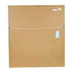 Yorkshire County Cricket Club signed bat and shirt, the cricket bat signed by members of the 2008 squad, including Darren Gough, Anthony McGrath, Tim Bresnan, Matthew Hoggard and Michael Vaughn, the shirt in black frame, with eleven signatures in black ink, including Jonny Bairstow, frame H73cm 