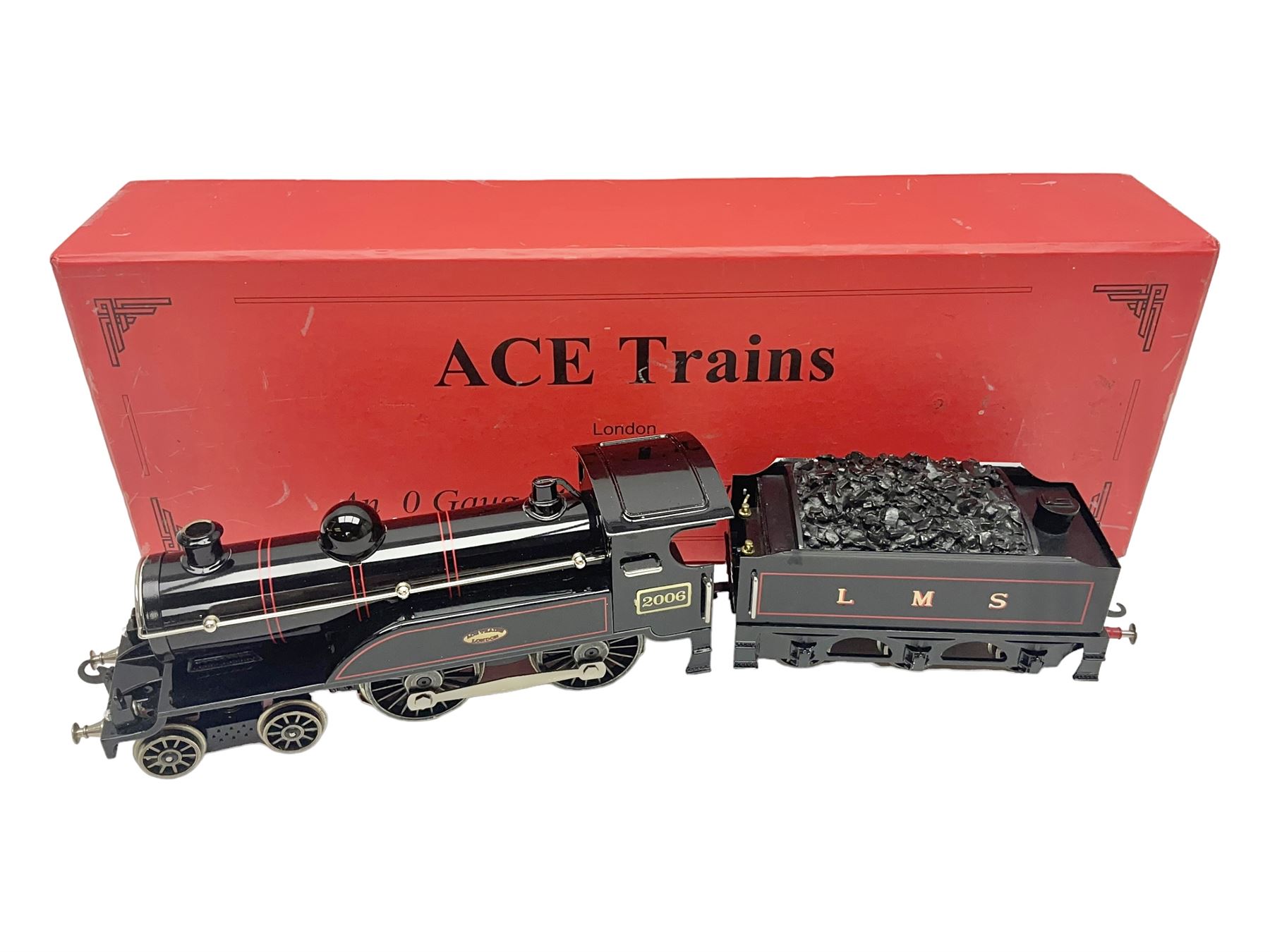 Ace Trains '0' gauge - E3 '2006 Celebration Class' 4-4-0 tender locomotive No.2006 in LMS black; boxed with original packaging and paperwork