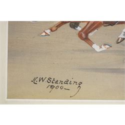 Henry William Standing (1894–1931), Coach and Four Croydon-Reigate, watercolour signed and dated, 41cm x 78cm