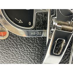 Paillard Bolex H8 RX4 cine camera body with turret for interchangeable lenses, serial no. 216071, with 'Macro Switar H8RX f1.4 36mm' lens, serial no.863406, 'Macro Switar H8RX f1.3 12.5mm' lens, serial no. 865770, 'Switar H8RX f1.6 5.5mm' lens, serial no. 937691 and RX fader, in fitted leather case