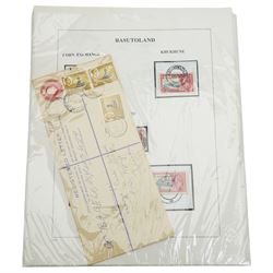 Mostly African stamps, including Swaziland Protectorate with King George V 1935 Silver Jubilee King George VI 1937 Coronation, Royal Visit 1947, Queen Elizabeth II with unused sets or part sets, commemorative covers, Basutoland, Bechuanaland, Rhodesia, Zambia, Southern Rhodesia etc, housed in two albums and loose