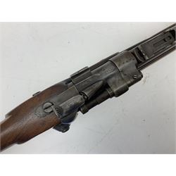 19th century BSA Enfield .577 Snider action rifle, the 91.5cm rifled barrel with three barrel bands and ramrod under, full walnut stock with carrying sling brackets, action marked '1862 Enfield' with Victoria cypher L137.5cm