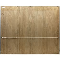 Peter J Bailey (British 1951-): 'The Wild Swimmers' - South Bay Scarborough, oil on canvas signed, titled verso 81cm x 102cm