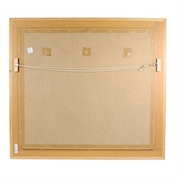 Elizabeth II Household Cavalry State Trumpeters, ceremonial trumpet banner framed, H86cm, L93cm